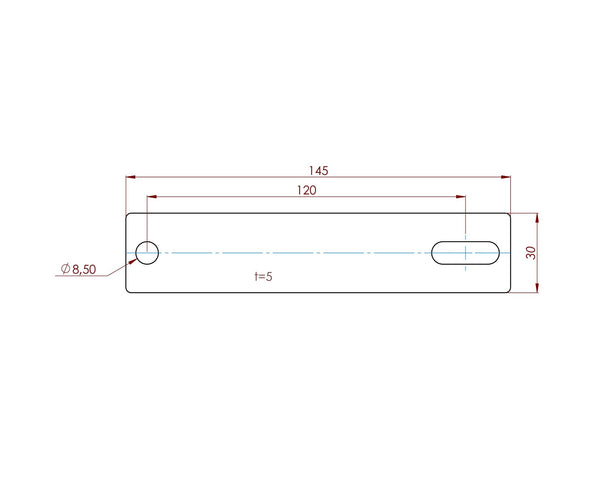 Breite Montageplatten für Dachzeltbefestigung (4 Stück)